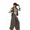 pantalone modello cargo balloon new york